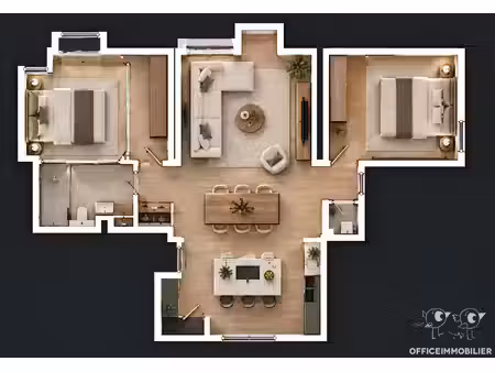 besancon - miserey salines - appartement f4 avec parking