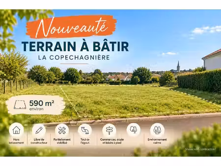 terrain la copechagniere 590 m2