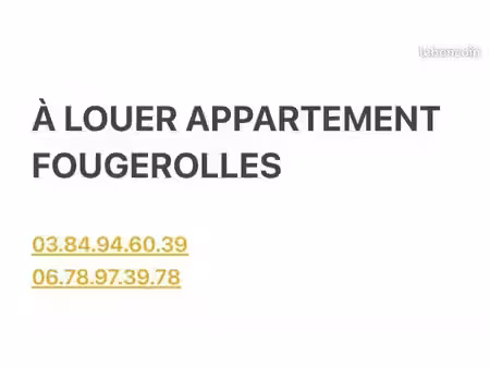 appartement fougerolles