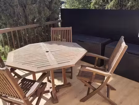 mougins centre – studio meublé avec terrasse  parking et cave – bail mobilité