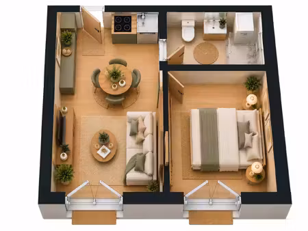 appartement refait à neuf / morlaix centre