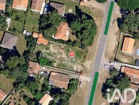 vente terrain à bâtir 469 m²
