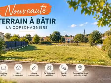 vente terrain à la copechagnière (85260) : à vendre / 400m² la copechagnière