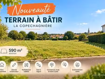 vente terrain à la copechagnière (85260) : à vendre / 590m² la copechagnière