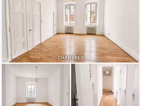 spacieux t3 rénové de 86 m² - centre ville sarreguemines