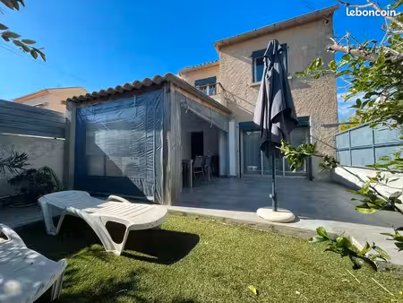 l’ayguade | maison 73 m² t4 meublée à 50 m de la plage – 2 chambres + bureau – vue mer – t
