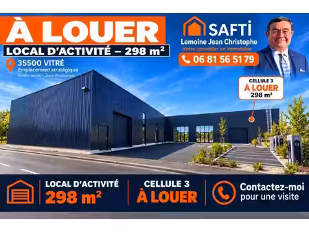 cellule d’activité à louer 298 m2