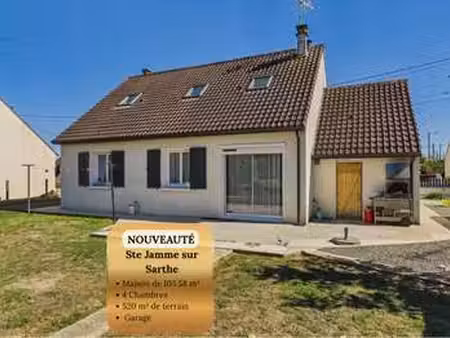 vente maison à sainte-jamme-sur-sarthe (72380) : à vendre / 104m² sainte-jamme-sur-sarthe