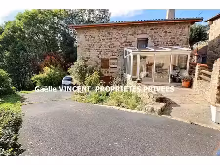 thelis la combe 42220 maison pierre 80m² habitables 2 chambres carport sur 1500m² de terra