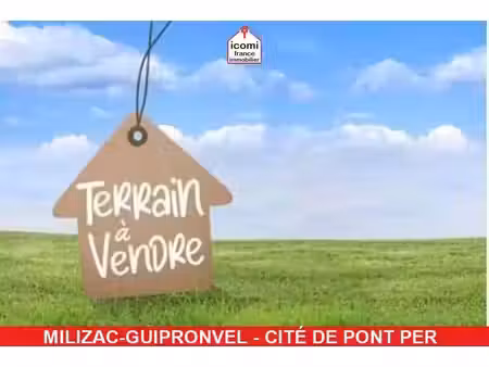 finistere - milizac-guipronvel (29290) - a vendre - terrain viabilise de 291m² libre de co