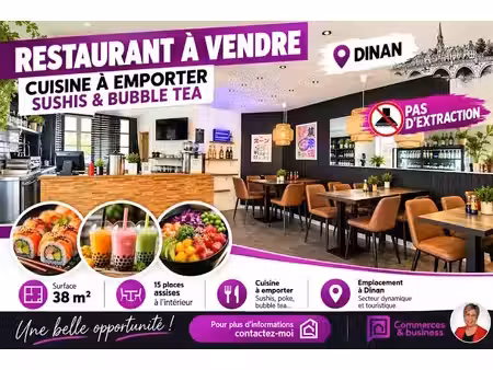vente locaux professionnels 38 m² à dinan (22100)  88 000 €