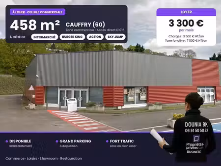 location commerce cauffry 60290 721m²