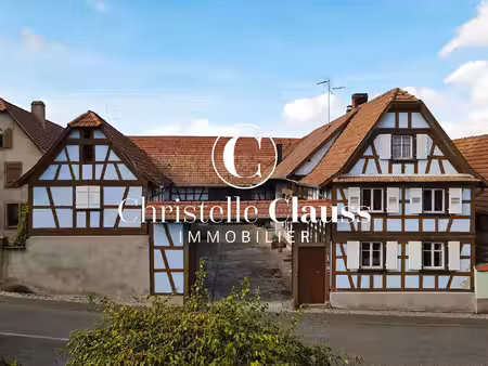 maison 149m² - authentique corps de ferme alsacien sur 13 ares