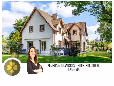 à vendre + maison gambais - 215m2 + sous-sol total + dpt yve