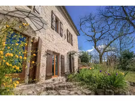 maison en pierre avec chalet indépendant  sauna et terrain d