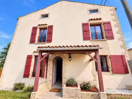 maison bourg de saint pompain 105m2 - 3 chambres - terrain -