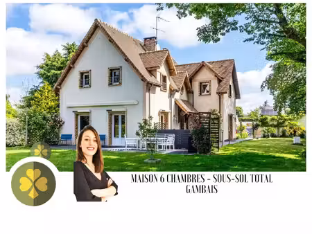 à vendre + maison gambais - 215m2 + sous-sol total + dpt yve