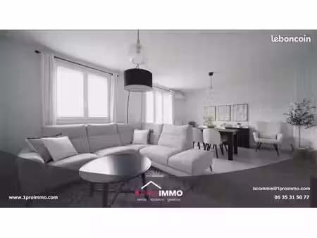 appartement 3 pièces 63 m²