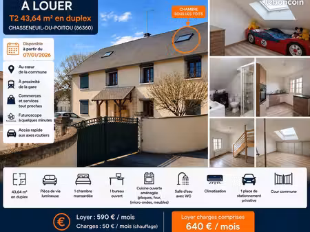 appartement en duplex à chasseneuil-du-poitou (86)