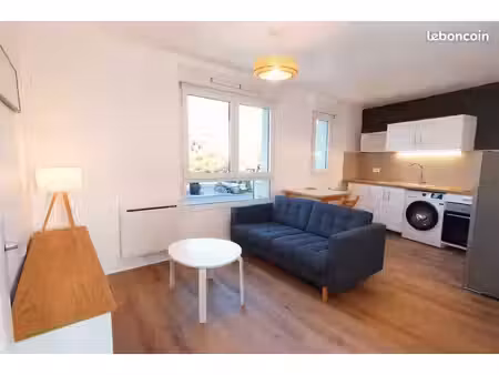 t2 meublé rénové de 37 m² avec parking privé – joué-lès-tours / grandmont