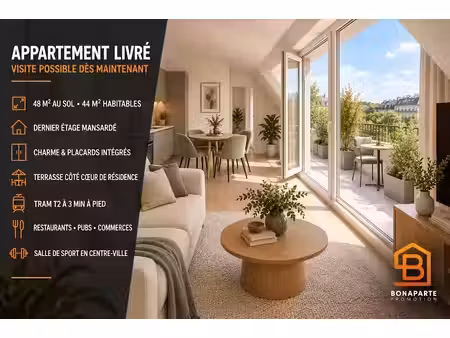 vente appartement 2 pièces 48 m² à bezons (95870)  289 000 €