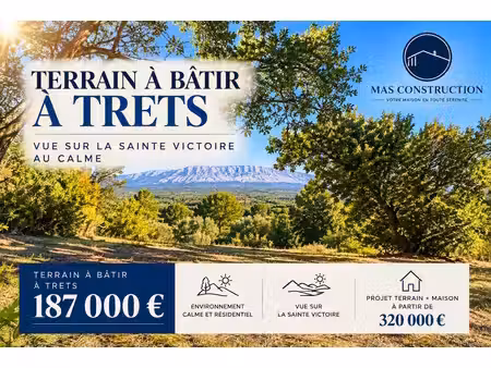 villa à trets avec vue sur la sainte victoire et les monts auréliens