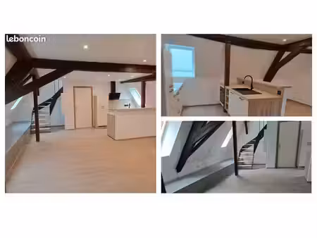 saverne cv : f3 atypique en duplex sous les toits