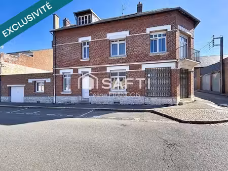 péronne hyper-centre : maison 156 m² + potentiel