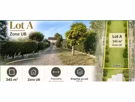 vente terrain 345 m² à presles (95590)  123 000 €
