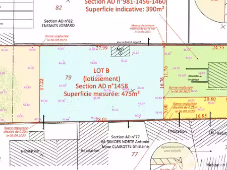 vente terrain 475 m² à pierrelaye (95220)  236 000 €