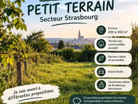 recherche petit terrain 200-300 m2
