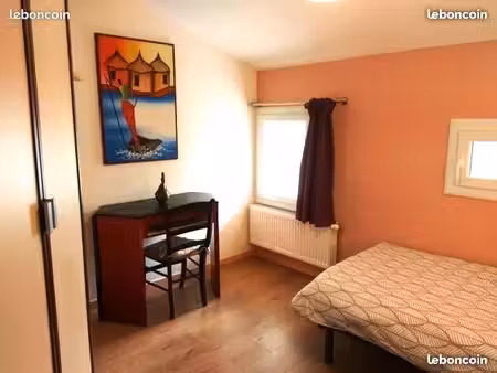 chambre meublée au sud ouest de lyon   cuis  sdb  parking partagés
