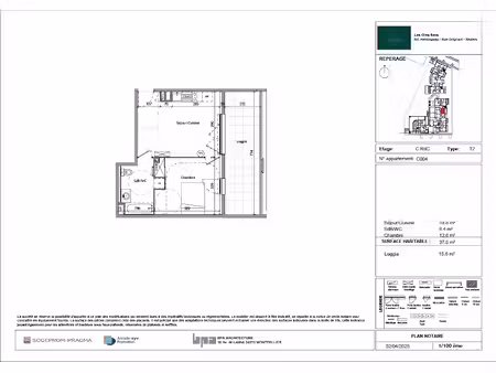 location appartement 2 pièces 37.8 m² à beziers (34500)  520 €