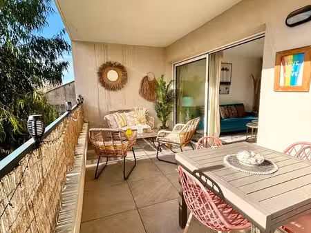 à vendre – bel appartement t2 lumineux avec grande terrasse et box