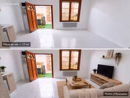 maison t3 rénovée en impasse – 2 chambres et cour