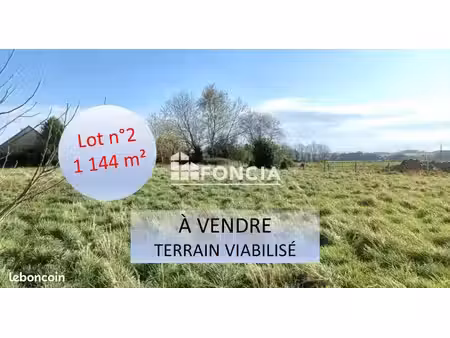 ? à vendre – terrain à bâtir de 1 144 m2 viabilisé ?