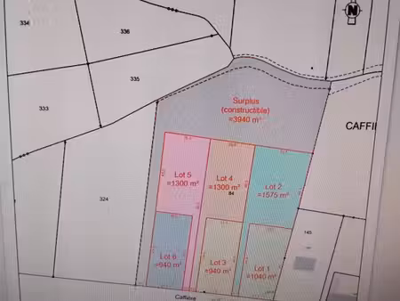 vends parcelles de terrains constructibles