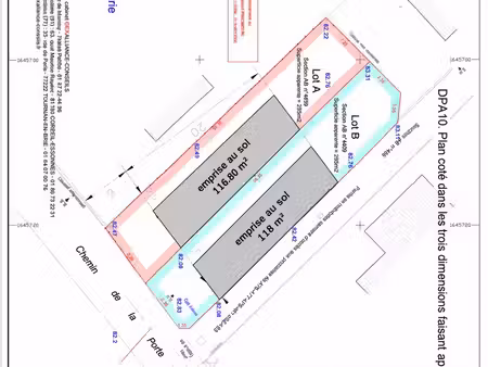 2 terrains à bâtir avec permis de construire