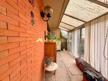 maison mitoyenne à launaguet 72 m²  garage et jardin arboré