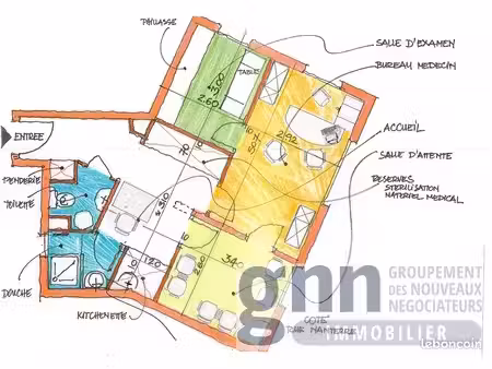 bureaux 55 m² asnieres sur seine