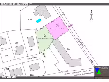 terrain constructible 550 m2