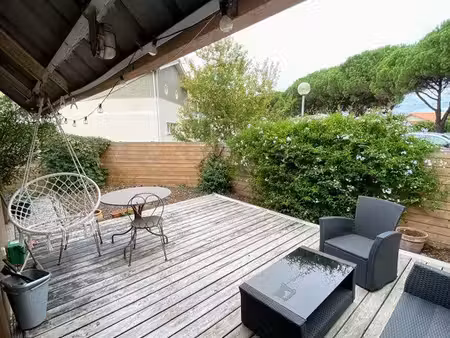 la teste - t2 meublé avec terasse et jardinet