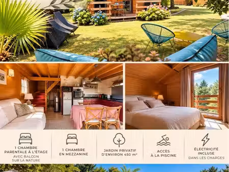 loue chalet à l’année avec piscine