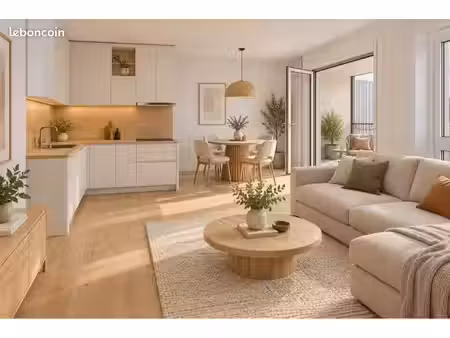 appartement neuf 2 pièces 47 m² – balcon  parking et ascenseur – soisy
