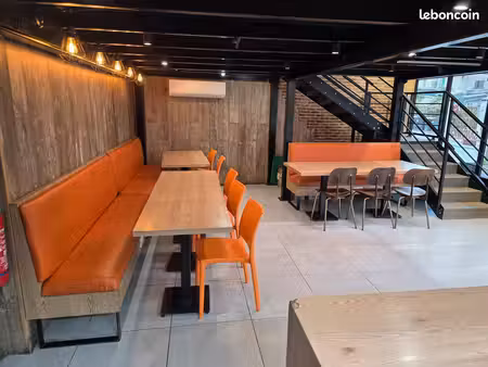 restaurant 128 m² clé en main – extraction – terrasse – loyer 1 750