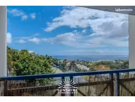 appartement 3 pièces  vue mer et parking privatif – la grande montée à sainte-marie  sunsh