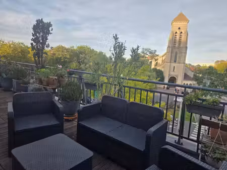 appartement de 81 m² avec une terrasse de 34 m² sans vis à vis