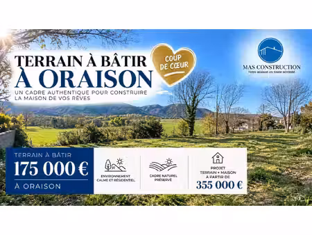 terrain constructible neuf à vendre