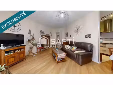 roubaix – barbieux | t3 de 69 m²  terrasses et parking privatif