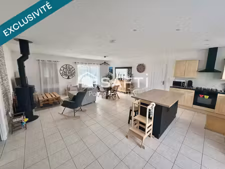 pavillon plain pied 3 chambres + garage et jardin a sainte ouenne !